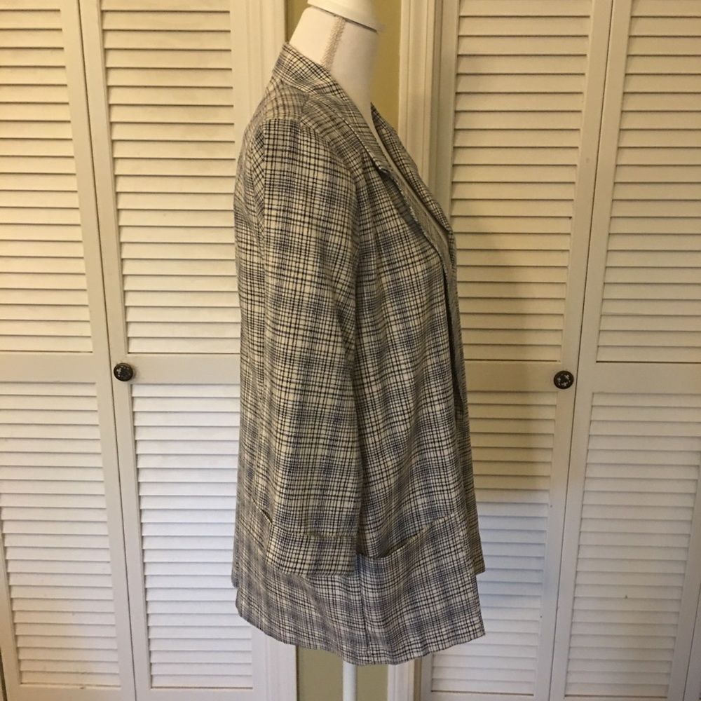 Vintage Alice Stuart Plaid Blazer Size M - Picture 9 of 11